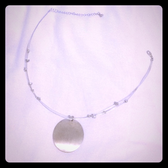 Tri-Layer Formal Bead and Wire Pendant Necklace - Picture 1 of 3